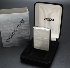 ZIPPO 銀流水仕上 両面 1991年 イタリックロゴ 筆記体 - メルカリ