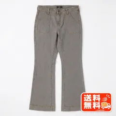 フレアパンツ グレー ポケット付き デニム レディース カジュアル Lee風