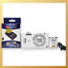 極美品｜Nikon COOLPIX S6900 デジタルカメラ 12倍ズーム 1602万画素 ナチュラルホワイト｜M328のサムネイル