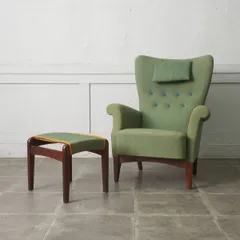 送料別】2点セット Fritz Hansen ラウンジチェア オットマン 北欧 