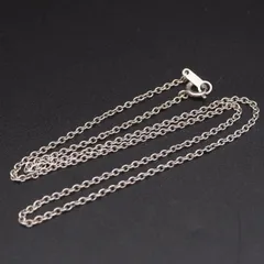 X682 ヴィンテージ STERLING SILVER925刻印 ネックレス あずき アズキチェーン デザイン シルバーのサムネイル