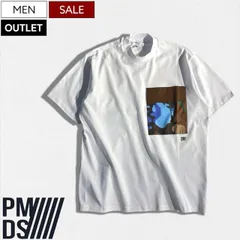 【OUTLET】【定価19,800円(税込)】PREMIUM MOOD DENIM SUPERIOR -PMDS- ピーエムディーエス カモフラ柄ポケットで大人のラグジュアリーカジュアルを演出するブランドロゴ付き セミモックネック Tシャツ ティーシャツ 31のサムネイル