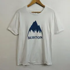 BURTON バートン Tシャツ 半袖 クラシックマウンテンハイ フロント ロゴ 山 プリント コットン ホワイト M F325のサムネイル
