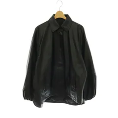 ザラ ZARA フェイクレザージャケット シャツジャケット S ブラック /DF ■OS