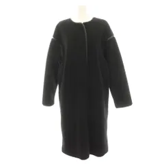 ビーミングバイビームス B:MING LIFE STORE by BEAMS ボアコート ノーカラーコート ロング M 黒 ブラック /HNのサムネイル