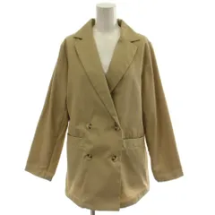 ショコラフィネローブ chocol raffine robe テーラードジャケット 上着 F ベージュ ダブルブレスト 長袖 /GGのサムネイル