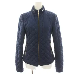 ザラウーマン ZARA WOMAN キルティングジャケット ブルゾン 中綿 ジップアップ M 紺 ネイビー /HNのサムネイル