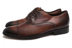 バーニーズニューヨーク／BARNEYS NEWYORK シューズ ビジネスシューズ 靴 ビジネス メンズ 男性 男性用 レザー 革 本革 ダークブラウン 茶 ブラウン  14ABNYBT016 アンティーク仕上げ ストレートチップ レザーソールのサムネイル