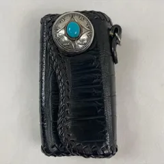 SAAD/サード、キーケース、4連、型押し、ナイルクロコダイル、本革、コンチョ付きのサムネイル