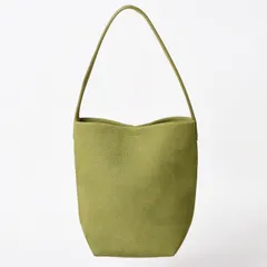 THE ROW ザロウ ハンドバッグ カーキ グリーン スモール N/S Park Tote パークトート W1314 L30 ヌバック 美品 中古 4a003899のサムネイル