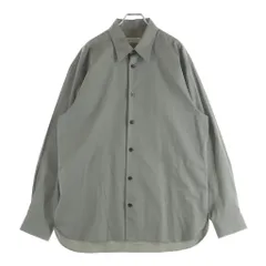DRIES VAN NOTEN (ドリスヴァンノッテン) CROOM 1374 M.W.SHIRT クルーム コットン レギュラーカラー 長袖シャツ グレー 855.020732-1374-801のサムネイル