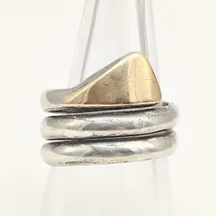 【美品】Vendome　ヴァンドーム　V刻印　コンビリング　K7×シルバー925　SILVER　13号　7.4gのサムネイル