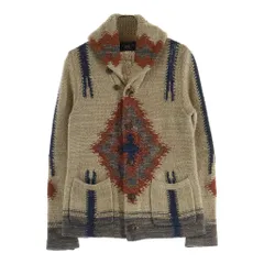 RRL (ダブルアールエル) HANDKNIT ハンドニット ネイティブ柄 カーディガン セーター ベージュのサムネイル