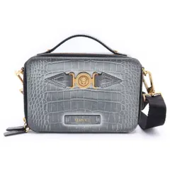 VERSACE (ヴェルサーチ) メデューサ ビギー スモール 型押し メッセンジャーバッグ シルバー 1006001のサムネイル