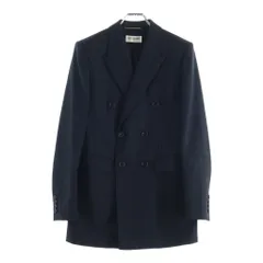 SAINT LAURENT PARIS (サンローランパリ) 20AW ストライプ柄ダブルブレストジャケット ブラック 632886のサムネイル