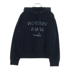 LOUIS VUITTON (ルイヴィトン) ロゴプリント プルオーバー スウェット パーカー フーディー ブラック FJST14TWPのサムネイル