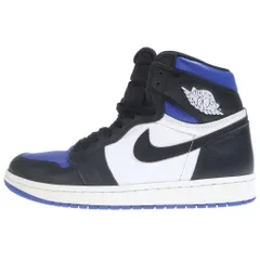 NIKE (ナイキ) AIR JORDAN 1 RETRO HIGH OG ROYAL TOE エア ジョーダン 1 レトロ ロイヤルトゥ ハイカットスニーカー ブルー/ホワイト/ブラック US8.5/26.5cm 555088-041のサムネイル