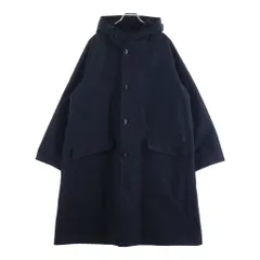 COMOLI (コモリ) 22AW コットン ベンタイル フーデッド コート ブラック W03-04012のサムネイル