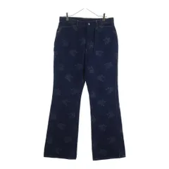 Needles (ニードルス) 24AW Boot-Cut Jean 13oz Denim Rose Jq ローズ ジャガード PU198 ブーツカットデニム ネイビーのサムネイル