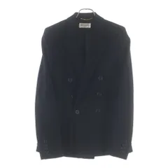 SAINT LAURENT PARIS (サンローランパリ) カシミヤ ダブルブレストジャケット ブラック 611054のサムネイル