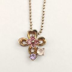 [Excellent Condition] Courreges Flower Stone Necklace, Sterling Silver 950, 3.5g