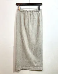 GALERIE VIE (36) 日本製 コットンリネンストレッチ Iラインミディスカート トゥモローランド ギャルリーヴィー 23052105201　K6-74のサムネイル