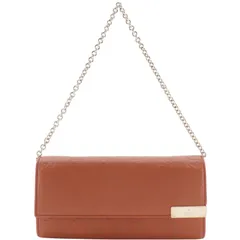 【GUCCI】グッチ GGエンボス 269541 レザー オレンジ レディース チェーンウォレット