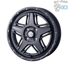 12インチ アルミホイール 4穴100 | ウェッズ マッドヴァンス07 フリントグレー 4.00BB 4本のサムネイル
