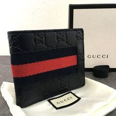 極美品 GUCCI 二つ折り札入れ 408827 シマレザー ウェブライン 箱付き 195 極美品 GUCCI 二つ折り札入れ 408827 シマレザー ウェブライン 箱付き