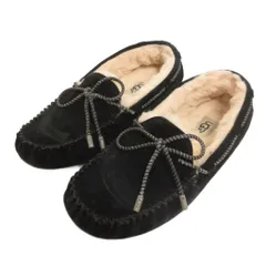 アグ オーストラリア UGG australia ダコタ DAKOTA モカシン ローファー ムートン リボン 24cm 黒 ブラックのサムネイル