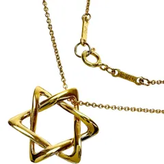 【TIFFANY&Co./ティファニー】スターオブダビデ エルサペレッティ ネックレス K18ゴールド 18金  3.4g 40.5cm レディース 【中古】【真子質店】【BL】のサムネイル