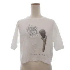 アニエスベー agnes b. カットソー Tシャツ ショート丈 半袖 1 白 ホワイトのサムネイル