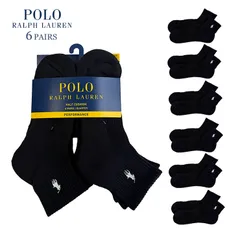 RALPH LAUREN【ラルフローレン】 ソックス  SOCK 6-PACK　ブラック　 824480PKのサムネイル