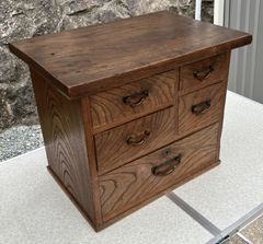 昭和レトロ 欅 木製長火鉢 引き出し収納付き 火鉢 囲炉裏 古家具