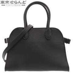 ザ・ロウ THE ROW ソフト マルゴー 10 ブラック レザー 2wayバッグ ハンドバッグ レディース 101867123のサムネイル