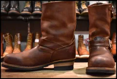 【8.5D 良品 08年】レッドウィング 2972 エンジニア 茶 カッパー ラフ＆タフ スチールトゥ ブラウン ブーツ redwing HOPESMORE【GF127】のサムネイル
