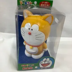エポック社　元祖ドラえもん　貯金箱　黄色　高さ約14㎝　ソフビ製　Y810のサムネイル