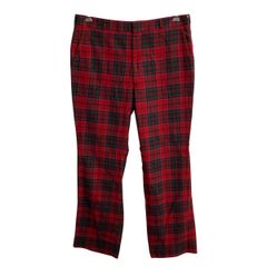 Supreme 17aw タータンチェック パンツ レッド Supreme 17aw タータンチェック パンツ レッド - メルカリ