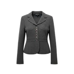 82f16 EMPORIO ARMANI エンポリオアルマーニ ウールジャケット  Deanna Spa ミスディアナ サイズ38 グレー ウール100％ レディース 女性用u02tのサムネイル