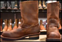 【9D 美品 15年】レッドウィング 2972 エンジニア 茶 カッパー ラフ＆タフ ブラウン スチールトゥ ブーツ redwing HOPESMORE【GF138】のサムネイル