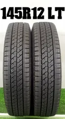 送料無料★145R12LT ブリヂストン VL1 2019年製 2本 冬 タイヤ スタッドレス 中古 TB1296のサムネイル