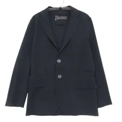 Herno ヘルノ テーラードジャケット 撥水 ナイロン ストレッチ アウター 2B ネイビー 44【S】 メンズ 【中古】のサムネイル