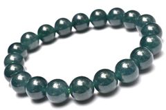 希少 モリオン(黒水晶) 14mm マニ車 ブレスレット パワーストーン 
