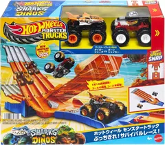 訳あり (箱つぶれ)ホットウィール モンスタートラック ぶっちぎれ！サバイバルレース！ミニカー付 JFR07 【北海道/沖縄/離島発送不可】のサムネイル