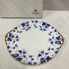 Sango MAGNA 日本製 青い花柄皿 2枚セット - メルカリ