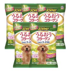JOYPET(조이펫) 샴푸 타올 중형·대형견용 15장입×5개(정리 사)