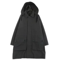 MHL. エムエイチエル BRUSHED COTTON CANVAS COAT 596-5210201 ナイロンフーデッドジャケット コート ブラック 黒 L 71016022のサムネイル