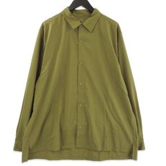 comoli コモリ OD オープンカラーシャツ オリーブ サイズ3 - メルカリ