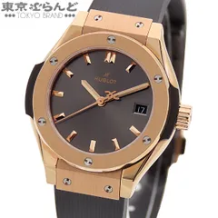 ウブロ HUBLOT クラシック・フュージョン キングゴールド レーシンググレー 591.OX.7080.RX ピンクゴールド K18PG ラバー 金無垢 腕時計 レディース 電池式 101851804のサムネイル