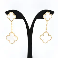 ヴァンクリーフ＆アーペル Van Cleef ＆ Arpels マジックアルハンブラ イヤリング YG イエローゴールド マザーオブパール イヤリング 750 シェル レディース 【中古】のサムネイル